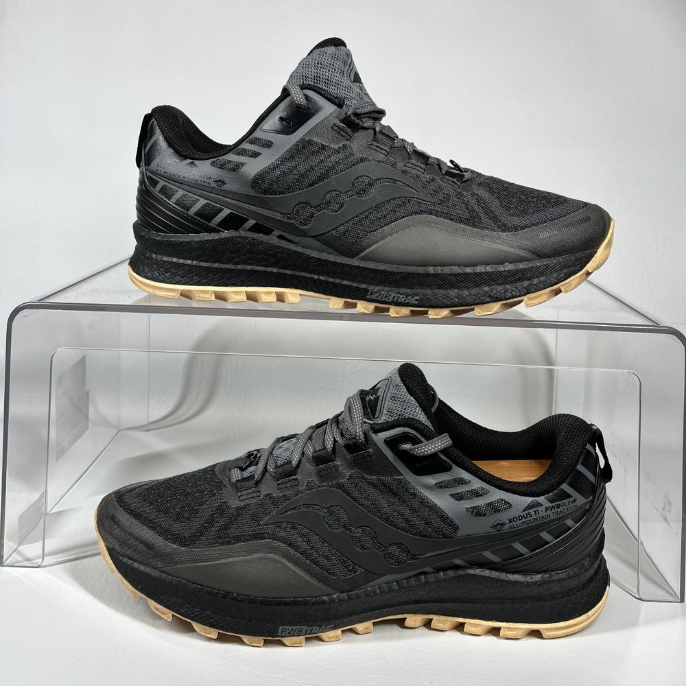 Saucony Xodus 11 Womens Trail Running Shoes Black Grey S10638-45‎ Size 9